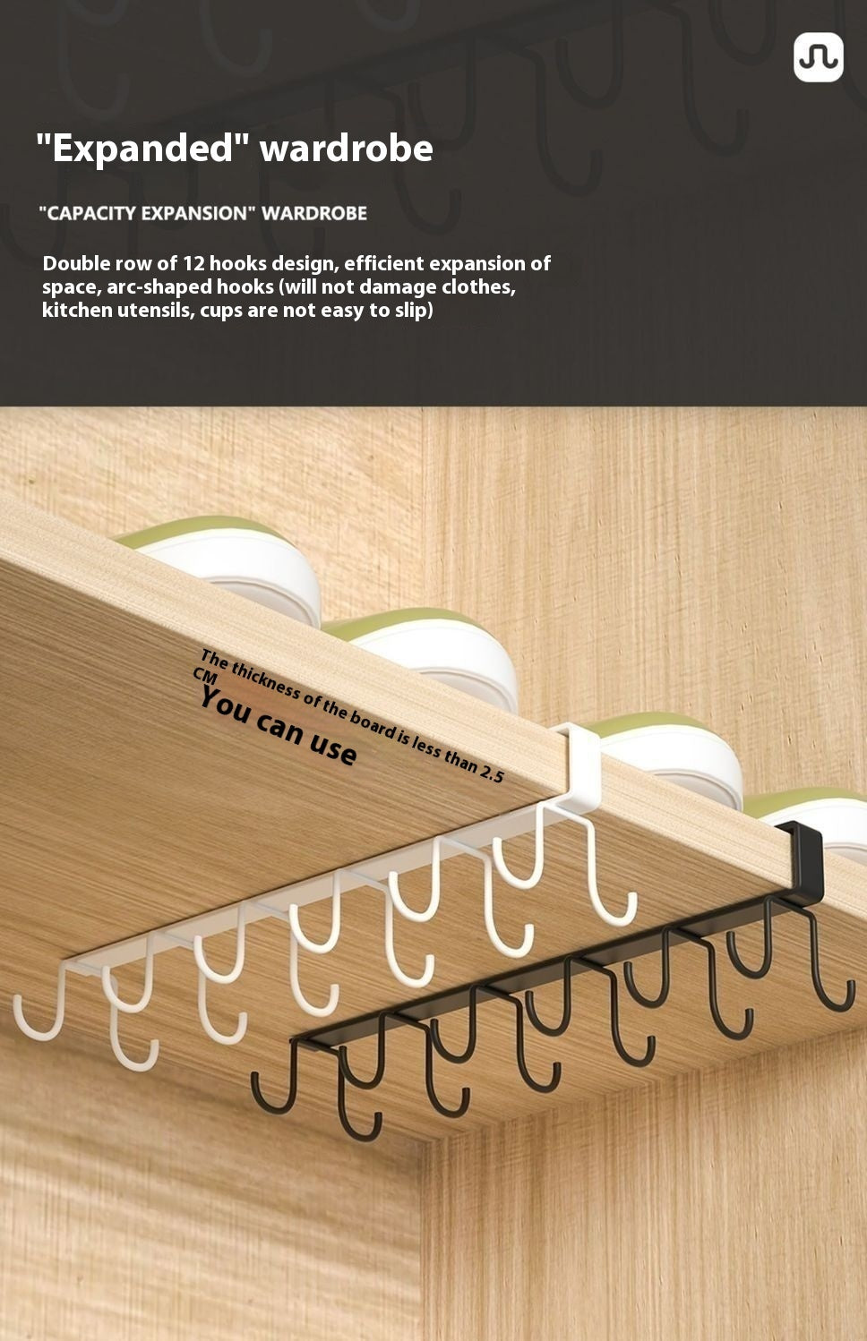 Creative Kitchen Cabinet Hanging Iron Hook