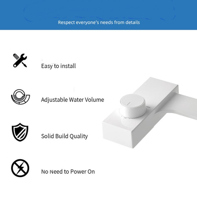 No Electricity Mechanical Intelligent Toilet Cover Body Cleaner