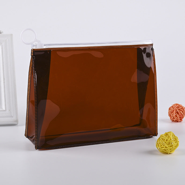 Transparent Plastic Zipper Creative Toiletry Bag Cosmetics