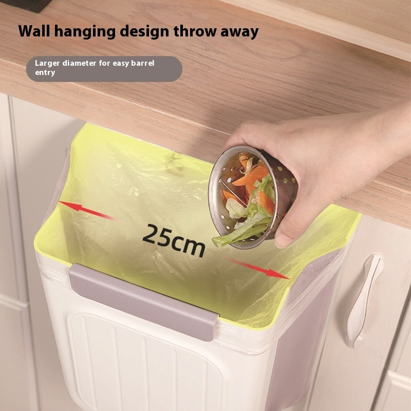 Foldable Trash Can Home Kitchen Cabinet Hanging